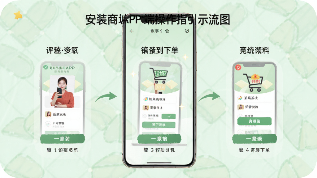 �Һ��̳�APP�ƶ��˲���ָ��ʾ��ͼ������չʾ�ֻ���Ļ�ڴӰ�װ���µ��Ĳ�������ͼ������Ϊǳ��ɫ��͵��ƣ����ֲַ�����������ѧָ����ϸ����ȷ�����ʸɾ����޶���Ԫ��
