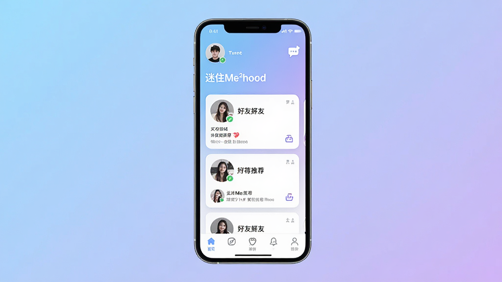 一张手机屏幕展示社交应用界面的图片,画面中央是名为\