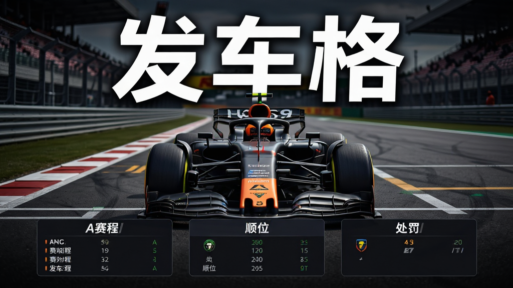 ����������һ��F1����ͣ�ڷ�����λ�ã������������뿴̨�������Ϸ��ô�Ŵ�����д�š������񡱣��·����������̡�˳λ������������Ϣ��Ƭ�����������ɫ�˶��������ϸ�������������������������ʸ��壬�ɾ��޶���Ԫ��
