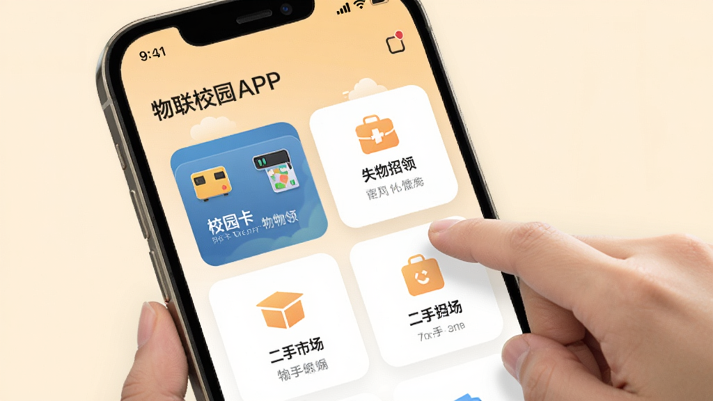 ����У԰APP���Ի���ҳ���ƽ��棬�ֻ���Ļ���û�������ק���ܿ�Ƭ��������ҳ�����У԰����ʧ�����졢�����г���ģ�飬����Ϊ���ǳɫ�������ܰʵ�ã����������������д��С�����У԰������