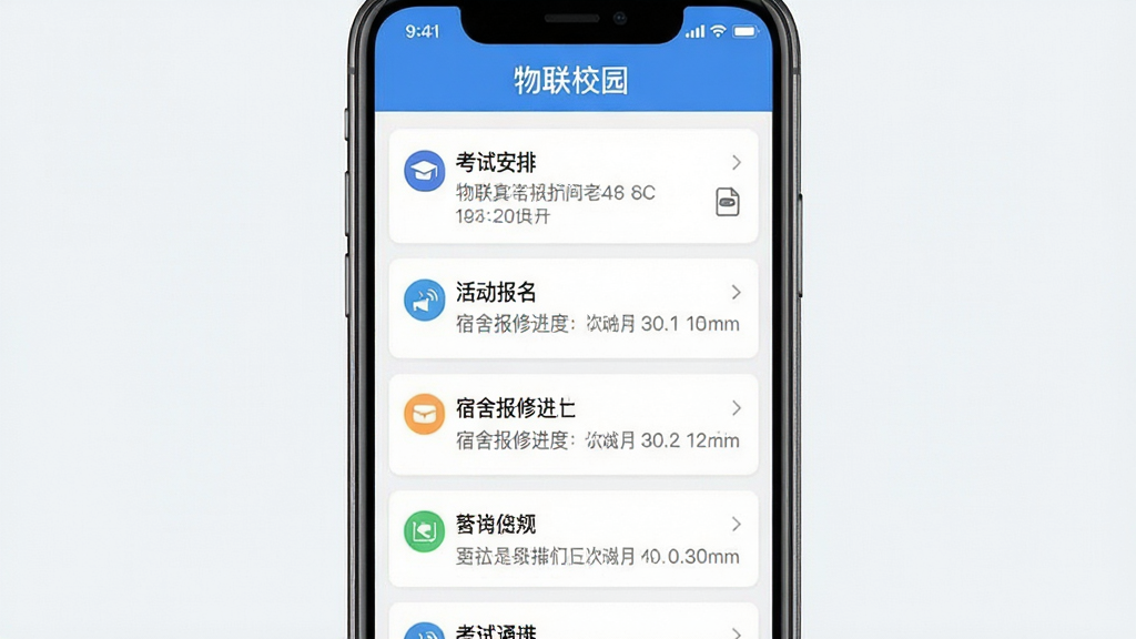 ����У԰APP��Ϣ֪ͨ���Ľ����ͼ���ֻ���Ļ��ʾ����У԰֪ͨ��Ƭ���������԰��š�����������ᱨ�޽��ȵ���Ϣ�������С�����У԰����������������ˬ�����ʸ��壬�ɾ�������Ԫ��