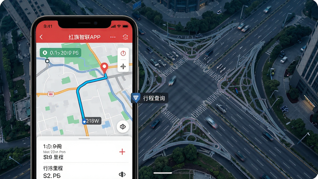 ��������APP������켣��ѯ���棬����Ϊ�ֻ���Ļչʾ��ͼ·�����г��б�������Ϊ���е�·���ͼ�����Ϊ�ִ��Ƽ��磬ϸ�ڰ���·�߸�����ʱ�����������ݣ����ʸ��壬�ɾ����޶���Ԫ��