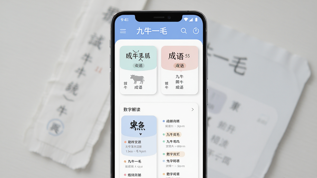 һ��չʾ��ţһë����������ֻ����棬����Ϊһ��������׿�ֻ�����Ļ����ʾ��ţһëӦ����ҳ����ҳ�г��������Ƭ�����ֽ����Ŀ�����ּ�࣬�Ű����������Ϊ�ִ���ƽ����ƣ�ϸ�ڰ���Բ�ǿ�Ƭ�������Ӱ��������ɫ�����ʸ��壬�ɾ����޶���Ԫ��