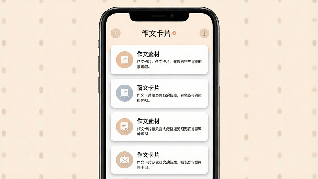 һ��չʾ���Ŀ�Ƭ������������ֻ���ͼ����������������Ŀ�Ƭ�б���ÿ�ſ�Ƭ���������زı���ͼ��Ԥ�����֣��������������ơ����Ŀ�Ƭ��������Ϊ���ǳɫ�������������Ű��࣬����ִ���Լ��ϸ�ڰ���Բ��ͼ��Ϳ�Ƭ��Ӱ�����������ɾ��޶���Ԫ��