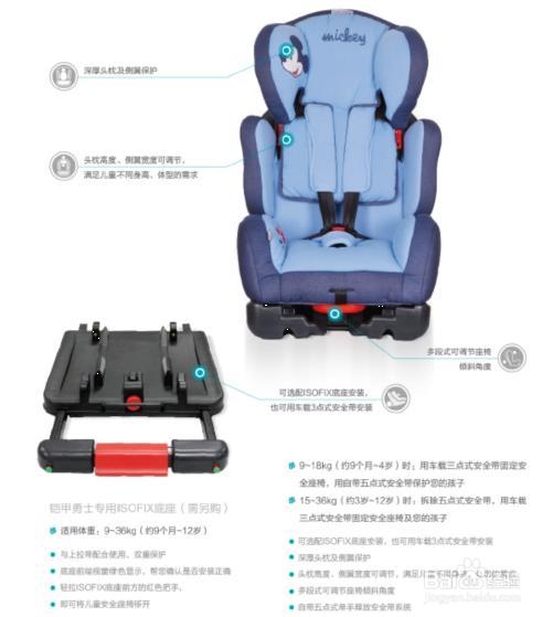宝贝第一(babyfirst)安全座椅ISOFIX接口安装细节图