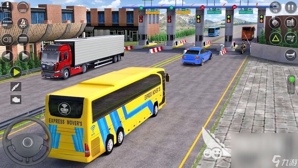 巴士模拟器驾驶3d游戏手机中文版(Bus simulator driving 3d)巴士车辆改装升级界面展示