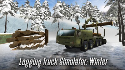 木材卡车模拟器安卓中文手机版(Timber Truck Simulator)雨雪天气山路运输场景