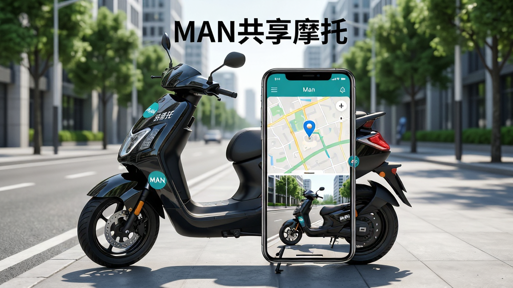 MAN����Ħ���ֻ�Ӧ�ý���չʾ������Ϊһ��ͣ���ڳ��нֱߵĺ�ɫ̤��Ħ�г����������й�����ʶ��ֽ������Ϊ�ִ����нֵ����������������������ֻ���ĻչʾӦ�õ�ͼ�복����λͼ�꣬����Ϊ���½ṹ�Ϸ�ΪӦ�ñ��⡰MAN����Ħ�С��·�Ϊ����ʵ�����ֻ����沢��չʾ�����Ϊдʵ�Ƽ��磬ϸ�ڰ����������⡢������Ӱ���ֻ���Ļ�߹⣬���������ɾ��޶���Ԫ��