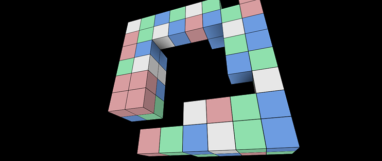 立体消除手游官方版(Sea of Squares)正版下载界面和游戏主画面