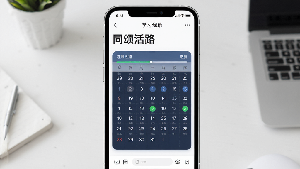 ����Ϊ�ֻ���Ļչʾͬ�̻�·ѧϰ��¼ҳ�棬��
