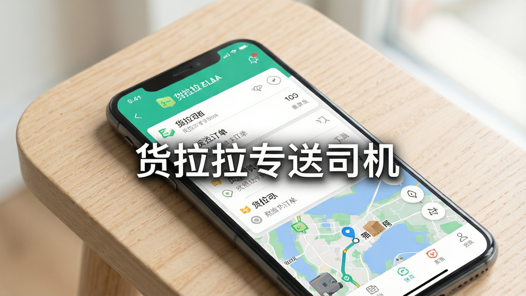 一张手机屏幕展示货拉拉专送司机APP主界面,界面中央醒目显示