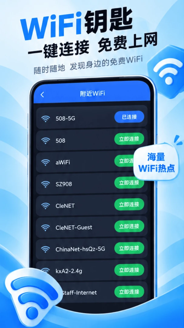 WiFi钥匙天天用1.0.0 极速连网工具 WiFi钥匙天天用1.0.0 极速连网工具