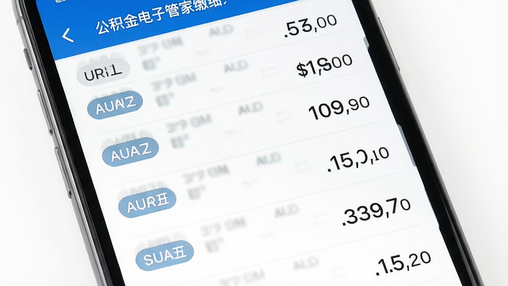 手机公积金电子管家缴存明细列表截图,主体为手机屏幕显示多行缴存记录,布局为纵向列表排列,风格为清爽商务风,细节包括月份标签和金额数字清晰可辨,画质高清,画面干净,无多余元素