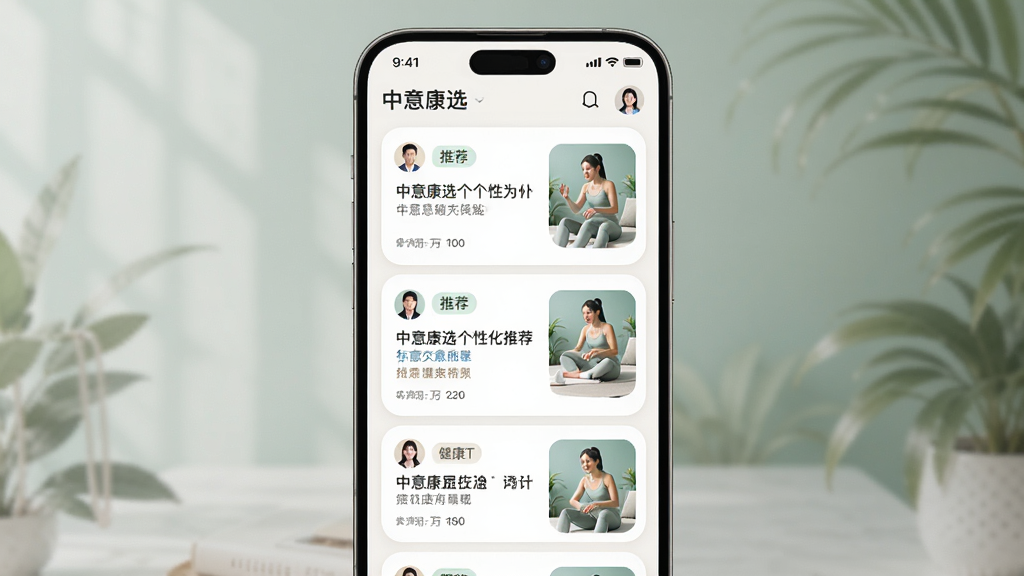 ���⿵ѡ���Ի��Ƽ����ܽ��棬����Ϊ�ֻ���Ļչʾ�Ƽ�������������Ϊ����Ƭ�б����Ű�������£�������Բ����ƣ�ϸ�ڰ����Ƽ���ǩ���û�ͷ�񡢽������·���ͼ�����ʸ��壬�ɾ����޶���Ԫ��