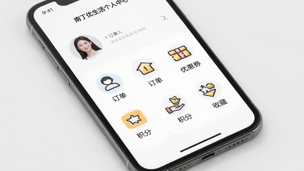 �϶��������������ҳ�棬�ֻ���Ļչʾͷ�񡢶�����ڡ��Ż�ȯ�����ֺ��ղؼе�ͼ�꣬���ֹ���������Լ������Ϊ��ɫ������ɾ������廭��