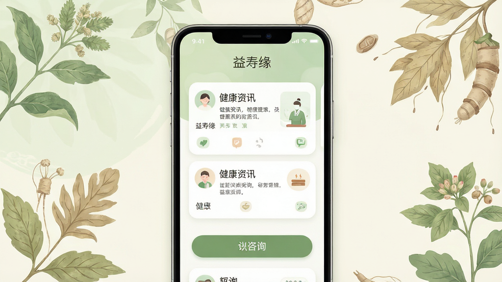 ����Ե�ֻ�Ӧ��������չʾ����������Ϊһ���ִ������ֻ�����Ļ��ʾ����ԵAPP����ҳ���֣�����������Ѷ��Ƭ����ѯ��ڰ�ť������Ϊ���ŵ���ҽ�ݱ�ֲ��廭���ɫ����ǳ�̺��װ�Ϊ���������Ű��Լ���������Ϊ��ƽ��UI��ƣ�ϸ�����������Բ��ͼ�������ֱ��⡰����Ե�������ʸ��壬�ɾ��޶���Ԫ��