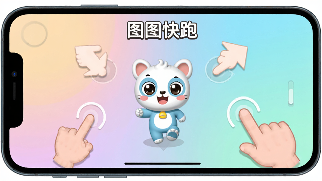 手机屏幕中展示