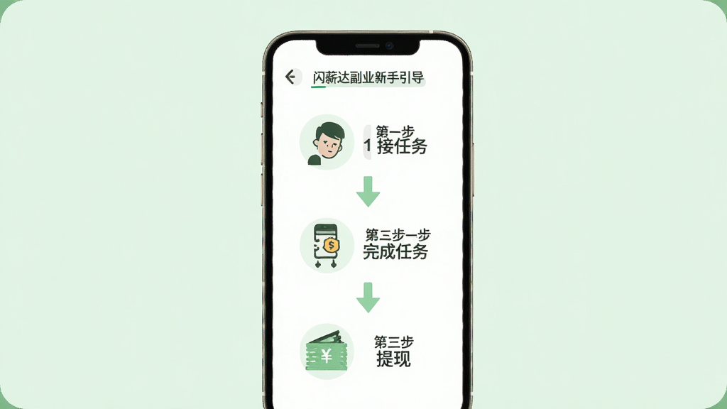 ��н�︱ҵ��������ҳ�棬����������һ���ֻ�����ʾ��ͼ�������зֲ����ͼ��˵������һ�������񡢵ڶ���������񡢵��������֣�ÿ������Сͼ�꣬��������͵�ǳ��ɫ������Ϊ�����������У����Ϊ��ƽ���廭��ϸ�ڰ��������źͼ�ͷ�����������������ɾ����޶���Ԫ��