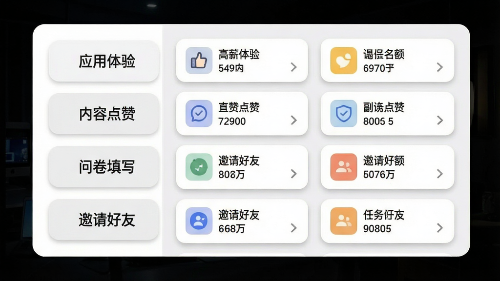 ��н�︱ҵӦ����������������ͼ��񣬻���������һ�����������壬������ŷ����ǩ��ʾӦ�����顢���ݵ��ޡ��ʾ���д��������ѣ��Ҳ�������Ƭ�б���ÿ�ſ�Ƭ����Сͼ���ʣ���������֣������ǰ�ɫ��ǳ��ɫ���䣬���ֹ��������Ϊ�ƶ���Ӧ�ý��棬ϸ�ڰ�����Ƭ��Ӱ��Բ�ǣ������������ɾ����޶���Ԫ��