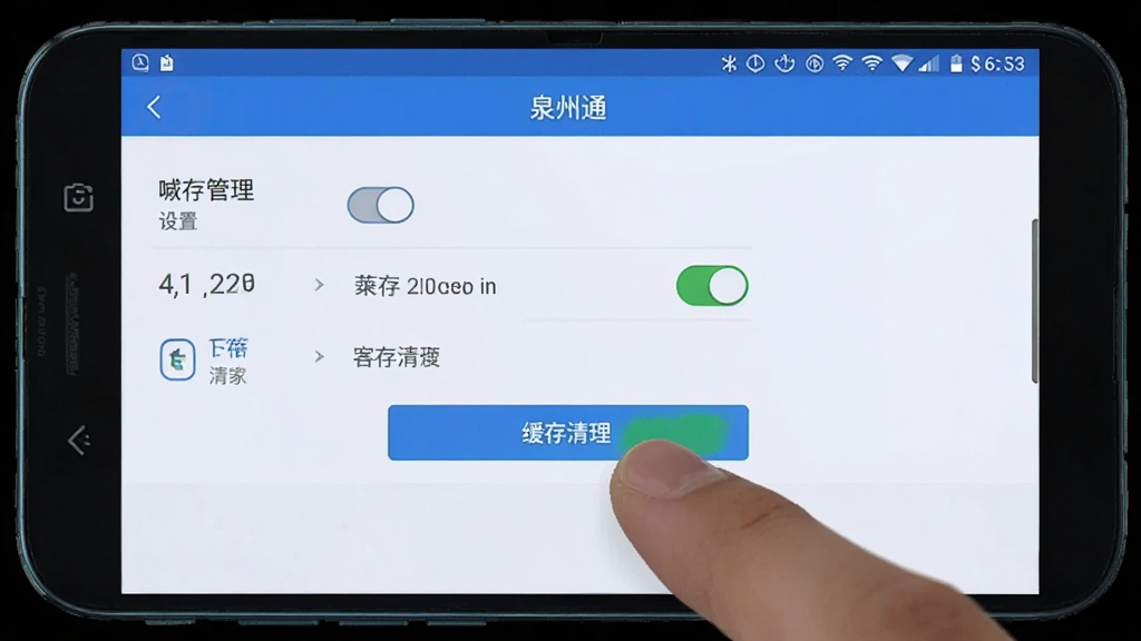 一部安卓手机屏幕显示