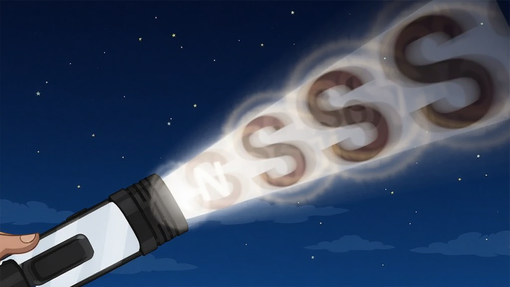 �ֵ�ͲFlashLightƵ����SOS����չʾ����������Ϊ�ֻ���Ļ�����н�������⣬����Ϊ����ɫҹ�գ����ֲ��öԽ��߹�ͼ�ֻ�λ�����½ǹ��������Ͻ����죬�Ű�ͻ���������У����Ϊ��̬��Ч�廭��ϸ�ڰ��������е�SOS��ĸ���ƺ���Χ�Ĺ�����ɢ�����ʸ��壬�ɾ����޶���Ԫ��