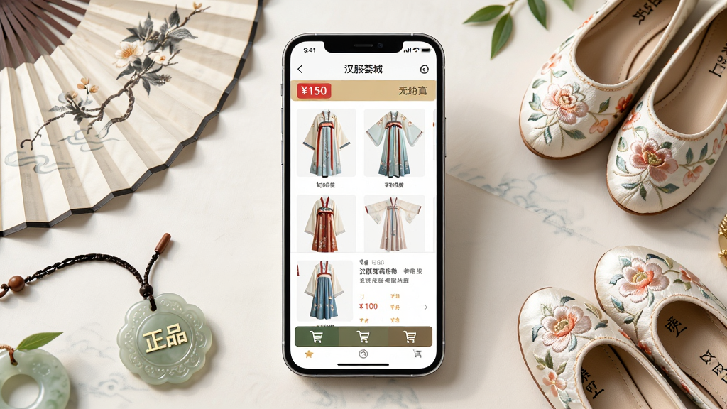 һ��չʾ�������̳ǹ��﹦�ܵĻ��棬����Ϊ�ֻ���Ļ��ʾ������Ʒ�б�������ҳ����Χ�ڷ������ȡ����塢�廨Ь�����Σ����ֲ������ľ۽��Ű棬���Ϊ���µ��̹��磬ϸ�ڰ����۸��ǩ�����ﳵͼ�ꡢ��Ʒ��ʶ�����ʸ��壬�ɾ���ˬ���޶���Ԫ��