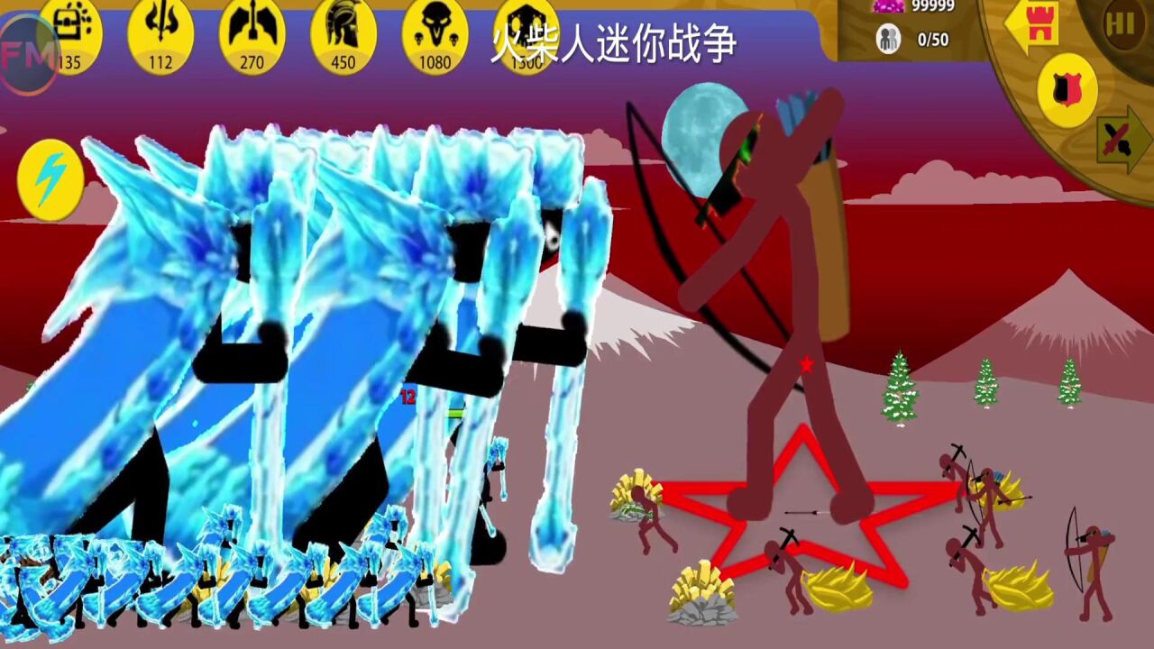 火柴人之战国王游戏安卓最新版 国王模式占点对战画面