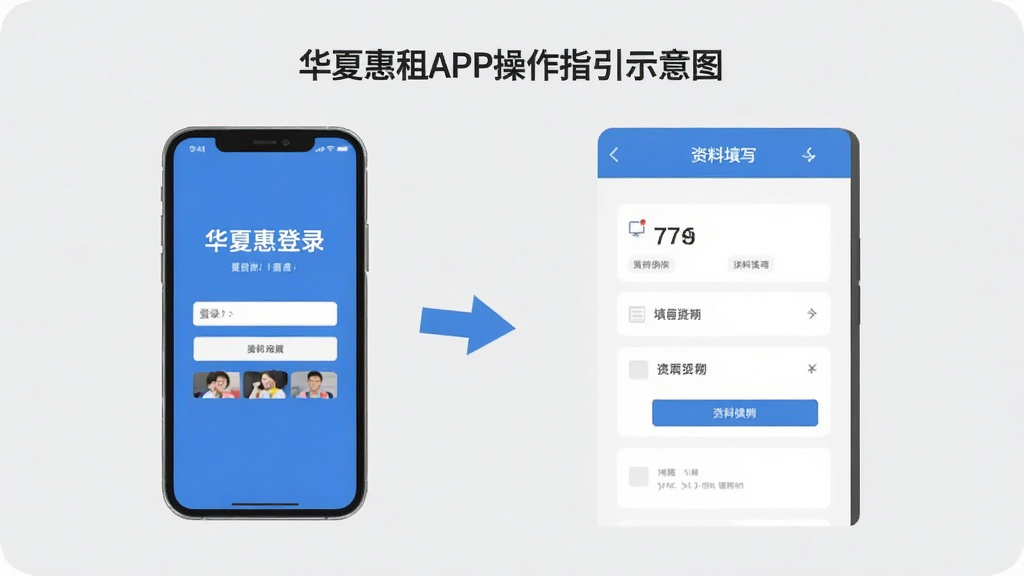���Ļ���APP����ָ��ʾ��ͼ��������һ���ֻ�չʾ��¼ҳ���������дҳ�棬�Ա��м�ͷ��ע�������裬����Ϊ����ɫ������ƽ�����Ű�������ϸ�ڸɾ������ʸ��壬�޶���Ԫ��