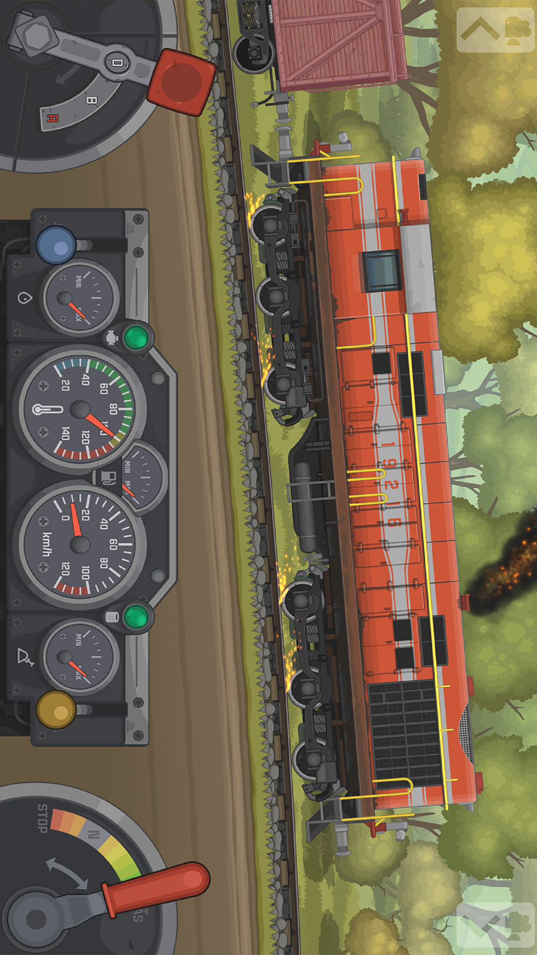 现代火车驾驶模拟器下载安装手机版(Modern Train Driving Simulator)游戏内操作设置与画质调节界面