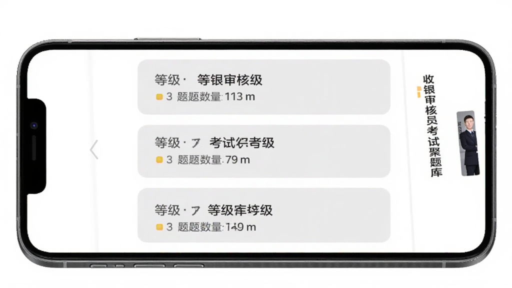 手机屏幕中展示