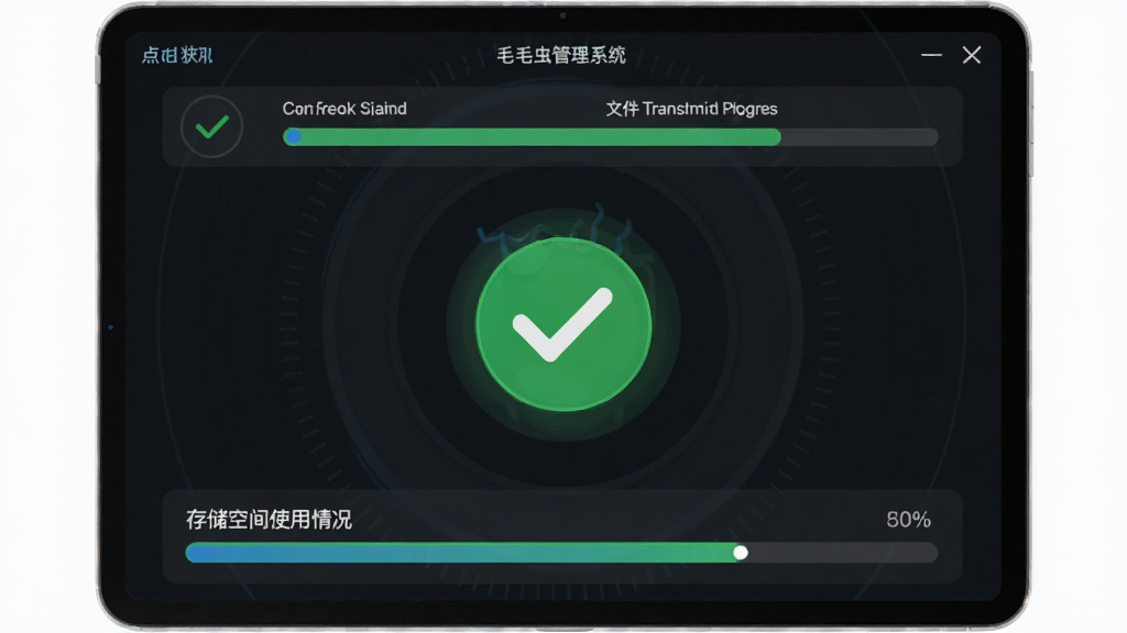 ëë�����ϵͳ�豸ͬ�����棬��ʾ���������״̬���ļ������������������������ɫ�Թ���ʶͬ����ɣ��ײ���ʾ�洢�ռ�ʹ������������Ƽ��У����������ɾ��޶���Ԫ��