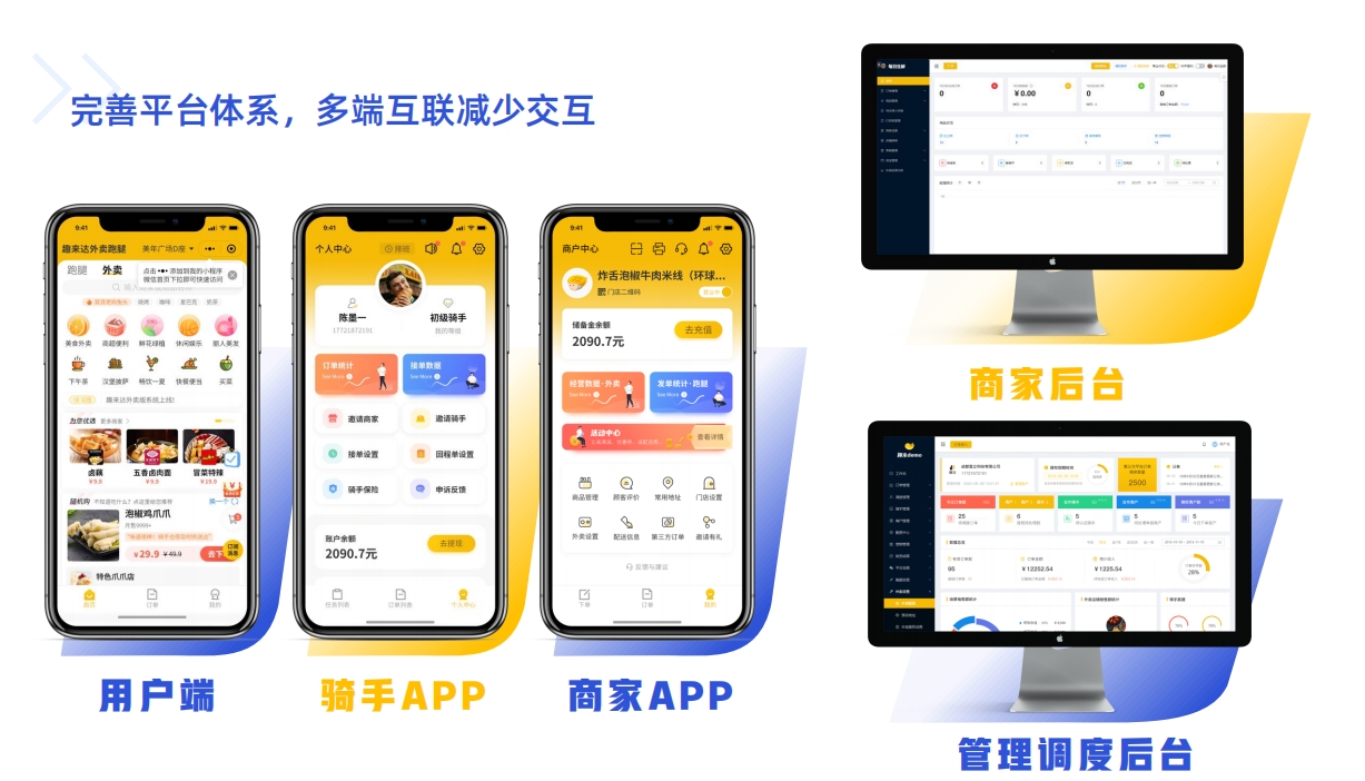 骑手跑腿同城快送平台抽成骑手收入配图
