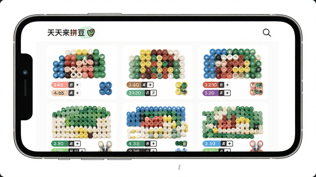 手机屏幕中展示