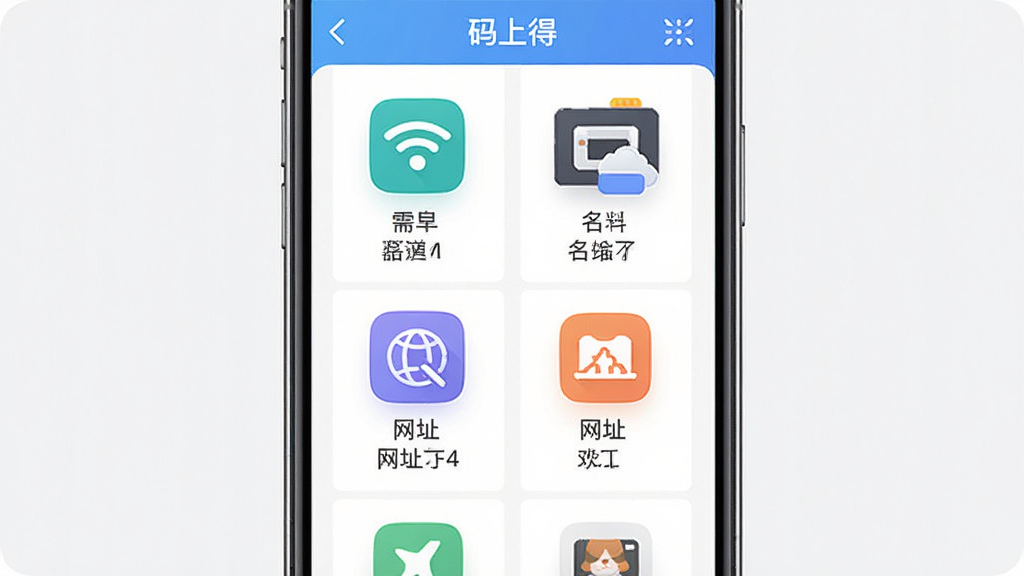 �����ϵá�Ӧ��չʾ���ֶ�ά�����ݽ���������棬����Ϊ�ֻ���Ļ��������WiFi����Ƭ����ַ���ı���ͼ�꣬����Ϊ����״���У��Ű��������򣬷��Ϊ���±�ƽ����ƣ�ϸ�ڰ���ͼ��ɫ�����֡������������˵�������ʸ��塢�ɾ����޶���Ԫ��
