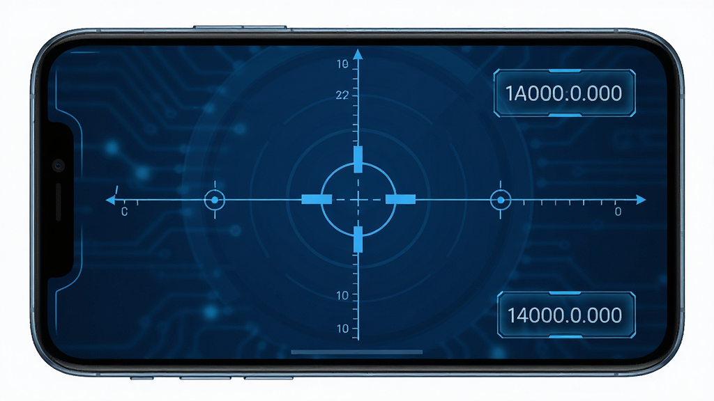 �Զ�������ר�� ��׼���궨λ����չʾͼ������Ϊ�ֻ���Ļ�ϵ�ʮ��׼�Ƕ�λ��ǣ�����Ϊȫ�������������������ֵ��ʾ���Ű��࣬���Ϊ�Ƽ�����UI��ϸ�ڰ������λ�����������ο��ߣ����ʸ��壬�ɾ��޶���Ԫ��