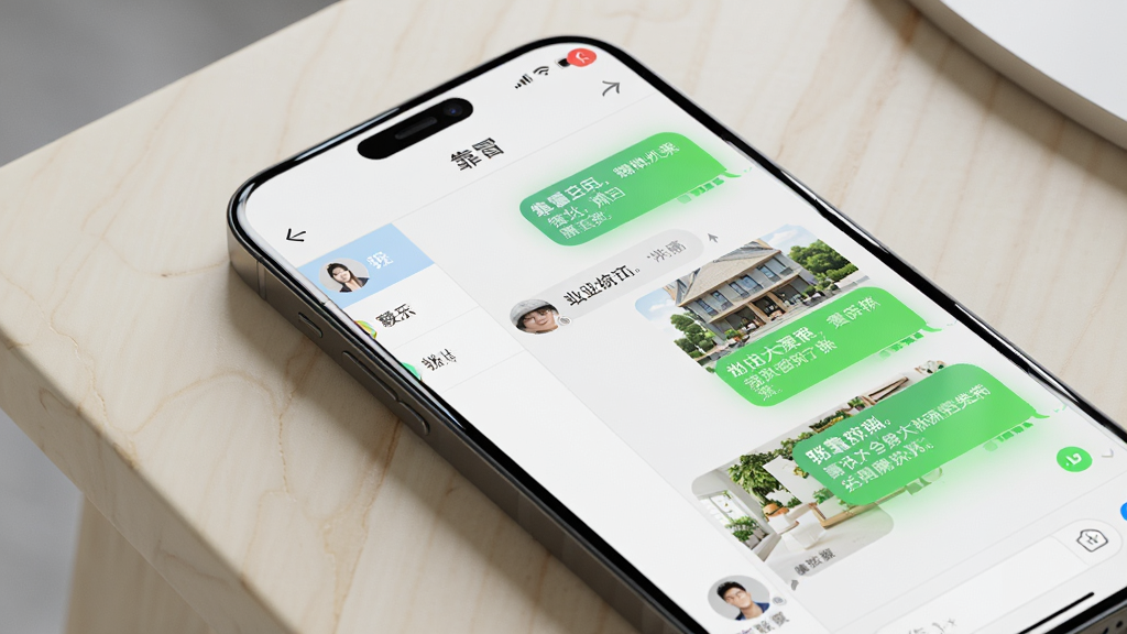 һ���ֻ���Ļ��д����ʾ����ð��Ӧ�õ�������棬���Ϊ��ϵ���б����Ҳ�Ϊ�Ի����ݣ������������ֺ�ͼƬ����ͼ����Ļ�Ϸ���δ����Ϣ�Ǳ꣬�ֻ�������ǳɫ�����ϣ�����Ϊ�����ӽǣ����Ϊ�ִ���Լ�磬ϸ�ڰ������������塢��͵ı���ɫ�ͱ������Ļ��Ӱ�����ʸ��壬�ɾ����޶���Ԫ��