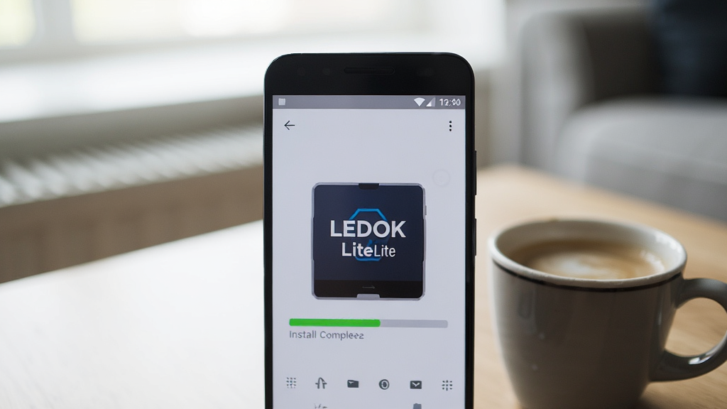 һ����׿�ֻ���Ļ����ʾ LEDOK Lite ��װ������������ɵĻ��棬����Ϊ�Ӽ����滷�����ֻ��Ա߷���һ�����ȣ�������дʵ���£�ͻ��