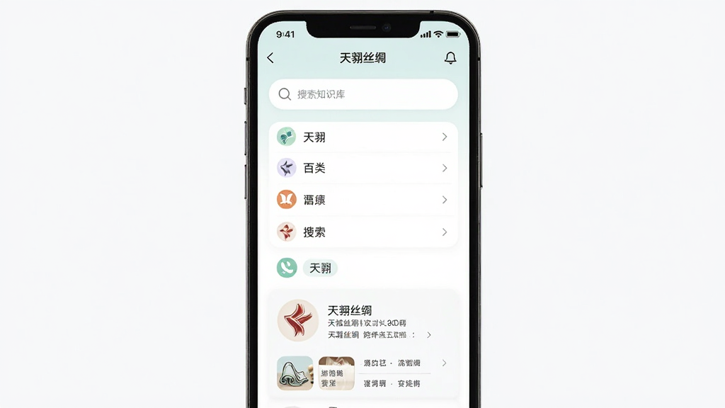 手机屏幕中展示