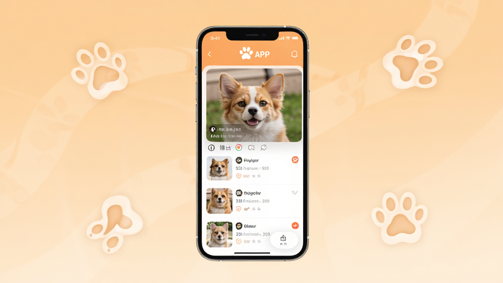 һ����ů�������ֻ���Ļչʾͼ������������צ��APP�Ľ��棬��ʾ������Ƭ�Ͷ�̬�б�����Χ�����ſɰ���è��צӡͼ�꣬��������͵�ǳ��ɫ���䣬������¼�Լ��ϸ�ڷḻ�����ʸ��壬�ɾ��޶���Ԫ��