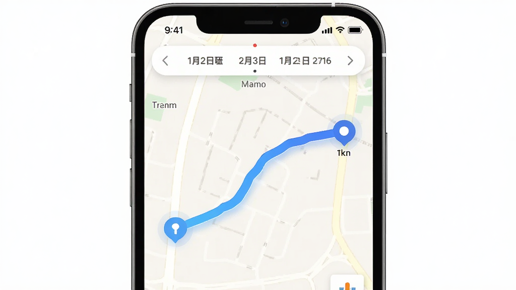 �ֻ���Ļ��ʾʯצ����APP�ĵ�ͼ���棬��ͼ����һ������ɫ�����������ɵ���ʷ�켣�������յ���Բ�α�ǣ���Ļ�Ϸ�������ѡ����������Ϊǳɫ��ͼ��ͼ�����岼�־��У����Ϊ�ִ�UIչʾ�廭��ϸ�����������ʸɾ����޶���Ԫ�ء�