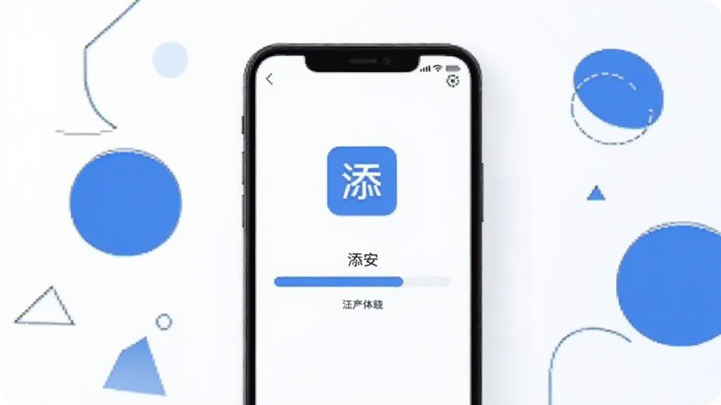 一部智能手机正在安装名为