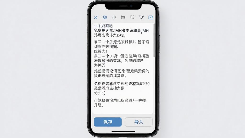 ��������MH�ű��༭���棬�ֻ���Ļ��ʾһ���ı��༭�������Ƿֶ����������Ŀڲ��İ����·��б���͵��밴ť�������������񣬱�����ǳ��ɫ�������Ű����룬���������ɾ�