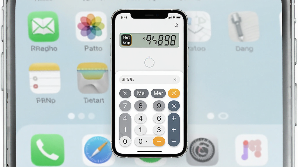 一张学习专用计算器轻量运行示意图,画面主体为学习专用计算器在手机桌面上快速启动的场景,布局为居中构图,手机屏幕显示学习专用计算器图标与打开后的计算界面,风格为干净清爽的极简风,细节包含手机边框、应用图标、计算器按键、数字显示,画质清晰,干净,无多余元素