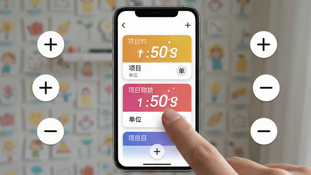 �������������������棬����չʾ��ָ�ᴥ��Ļ���Ӽ����Ķ�������Ļ����ʾ������ɫ��ǩ�ļ�����Ƭ������Ϊ��ɫ����񣬲������ֻ����У���Χ���ƼӺ������ͼ�꣬����������죬ϸ�ڰ������ֶ�̬�仯Ч������Ŀ�������֡���λ��ʶ�������������ɾ����޶���Ԫ��