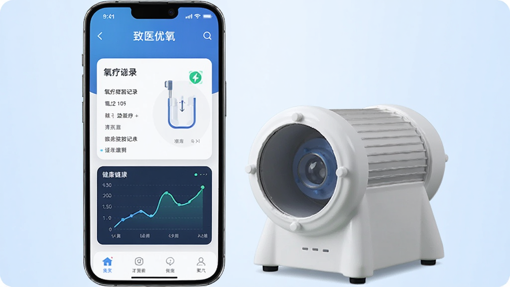 画面中央展示一部智能手机,手机屏幕上显示