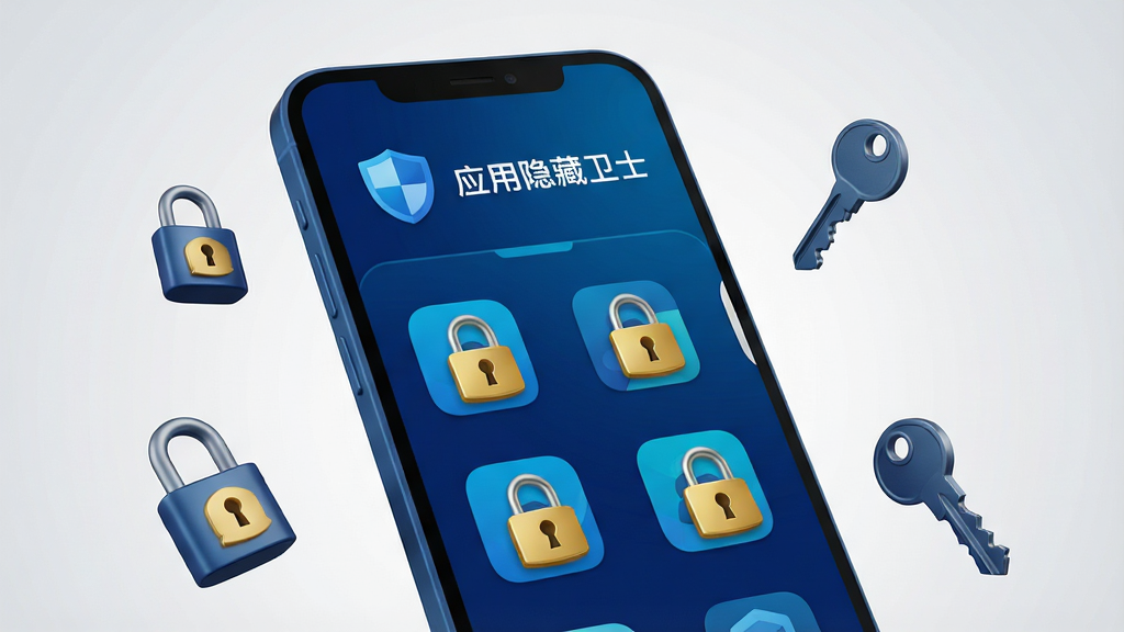 一张展示安卓手机屏幕的3D渲染图,画面中央是