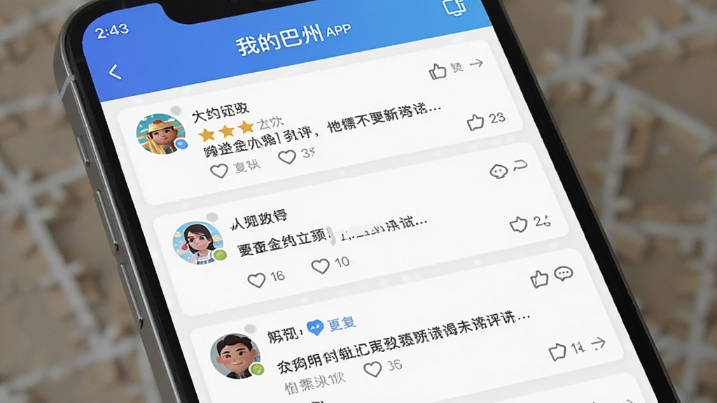 ����Ϊ���ҵİ��ݡ�APP����������ҳ�棬���ֲ�����̳�����б���ʽ���Ű�����û�ͷ�����������򡣷��Ϊ�罻����磬ϸ����չʾ������ظ�ͼ�ꡣ���ʸ��壬�ɾ����޶���Ԫ�ء�