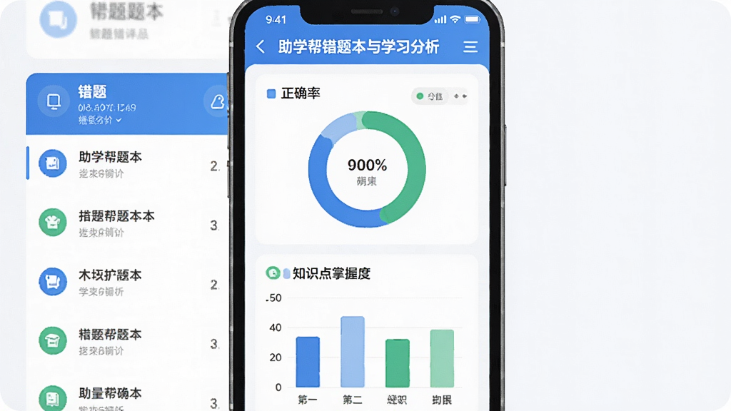 ��ѧ����Ȿ��ѧϰ�������棬�ֻ���Ļ����չʾ��������������б�����ȷ�ʻ���ͼ��֪ʶ�����ն�����ͼ����ɫ����ɫ����ɫΪ�������ַ�������������ƽ�����ݿ��ӻ����ϸ����ͼ�������ֱ�ע�������������ɾ����޶���Ԫ��