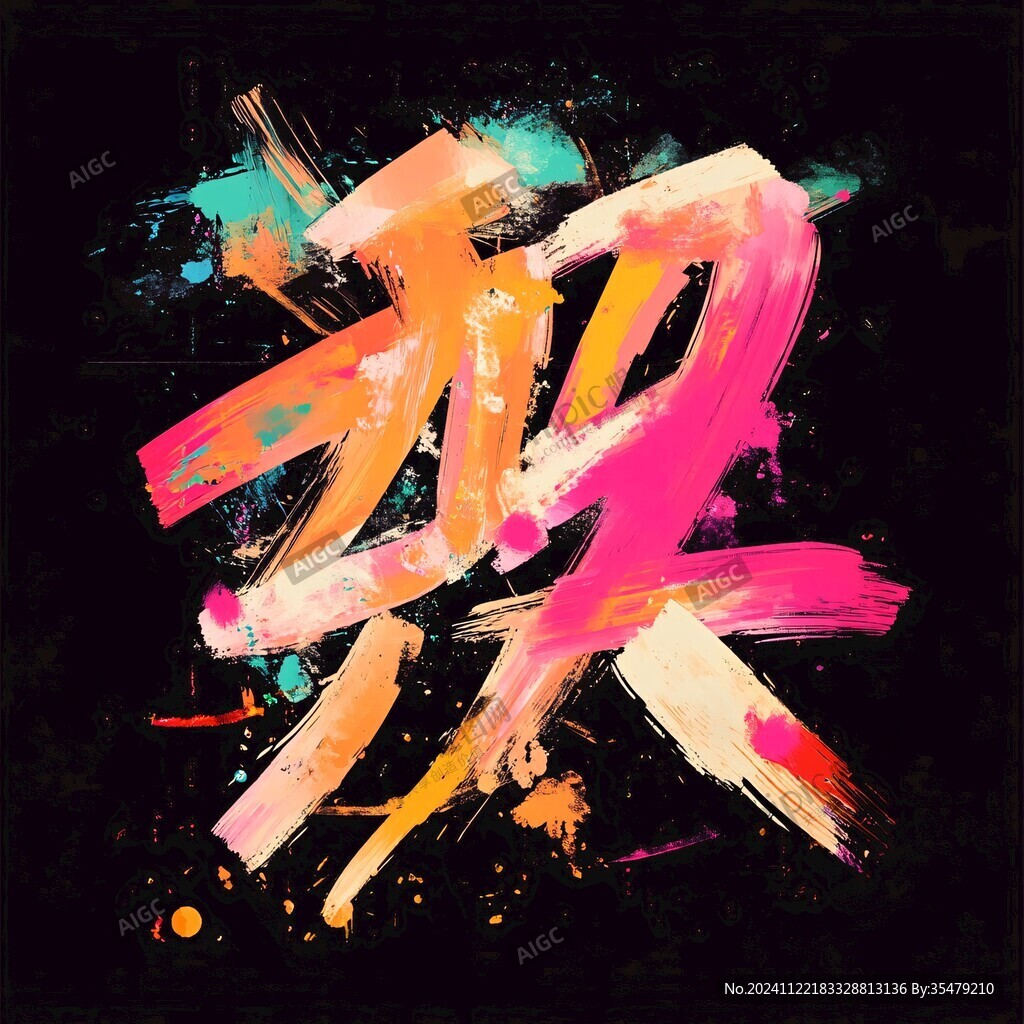 文字画秀艺术字配色效果