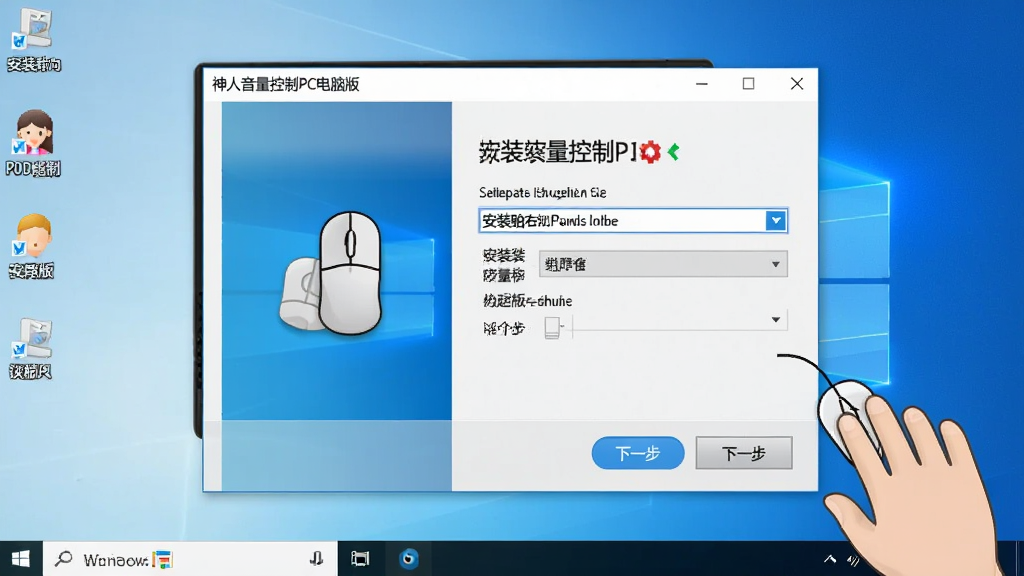 一张AI生成的操作指引图,画面展示